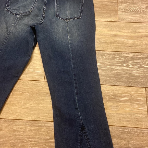 SOCIAL STANDARD BY SANCTUARY KICK CROP MID RISE JEANS SIZE 10 BLUE - Picture 16 of 16